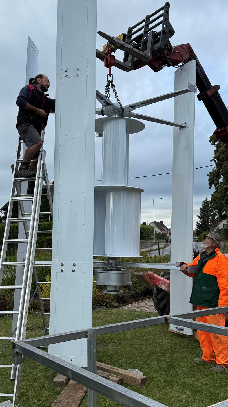 Montáž větrné turbíny 5 kW